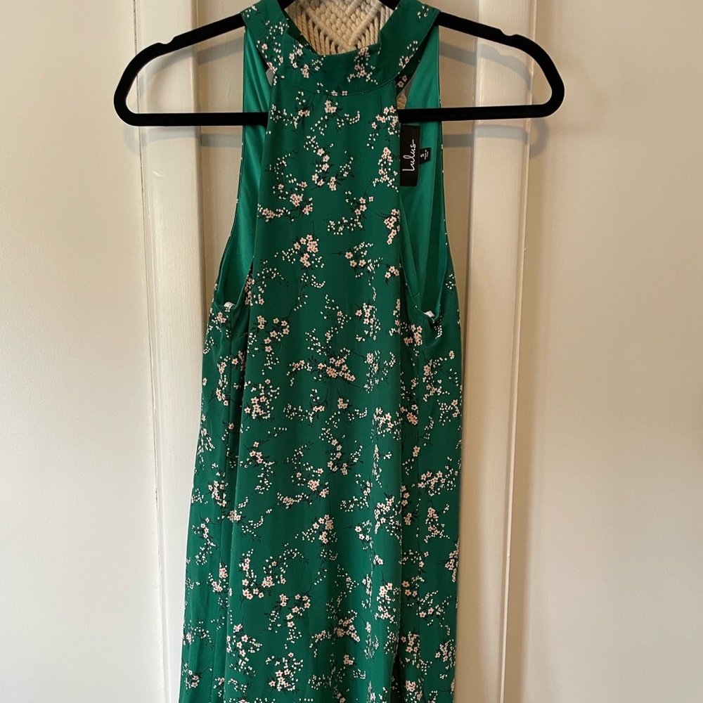 Green Halter Dress